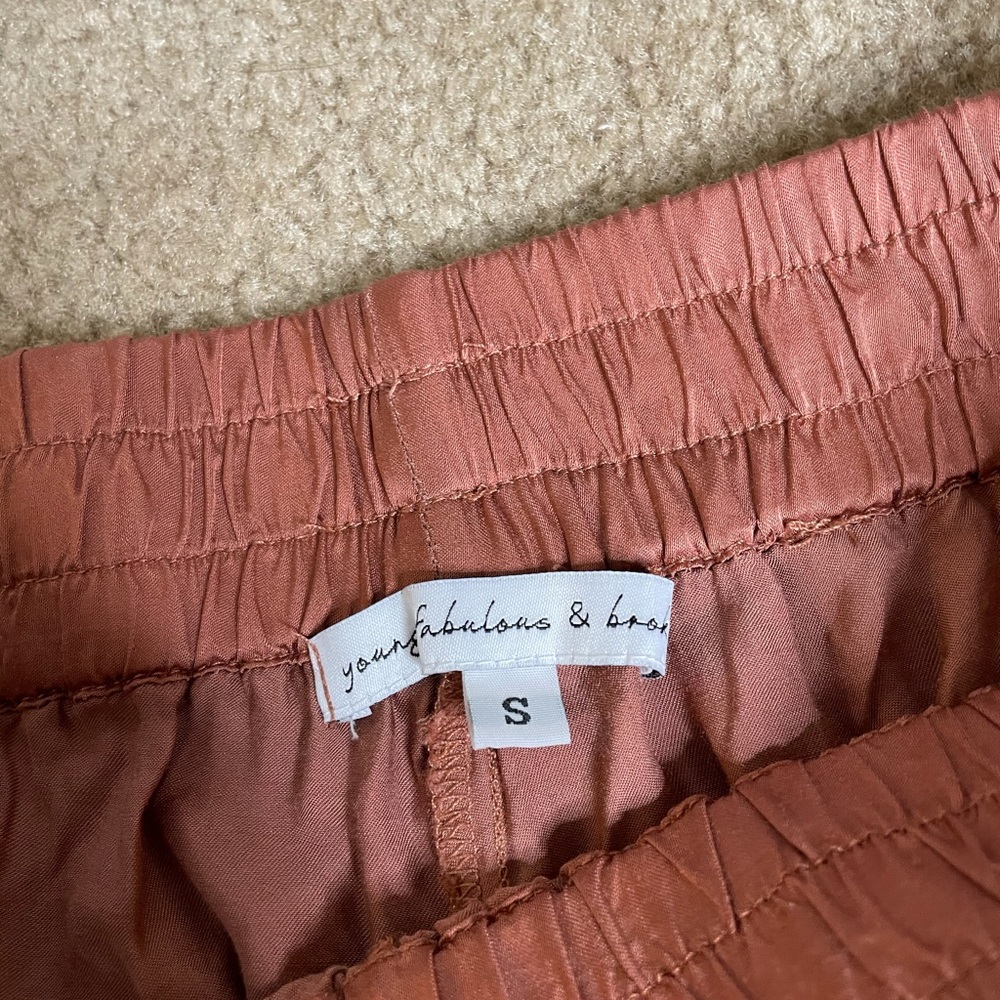 Young Fabulous & broke Ollie satin joggers - Picture 2 of 6